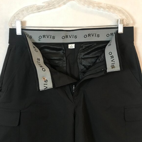 Orvis Mens Black Shorts Size 32 / 8 in Polyester - Picture 4 of 10